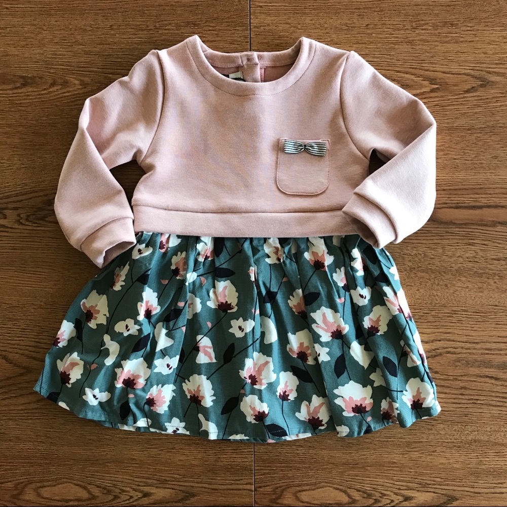 Jean Bourget Pink Floral Dress